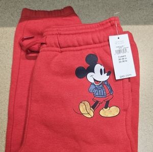Gap Kids Red Mickey Mouse Joggers (Size 3)